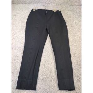 Quince Womens Ultra-Stretch Ponte Pintuck Ankle Pants Black XL